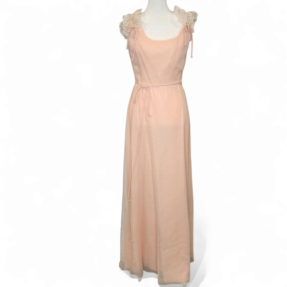 House of Bianchi Dresses & Skirts - Vintage 60s/70s NWT House Of Bianca Peach Scoop Neck Maxi Gown Size: Vintage 10